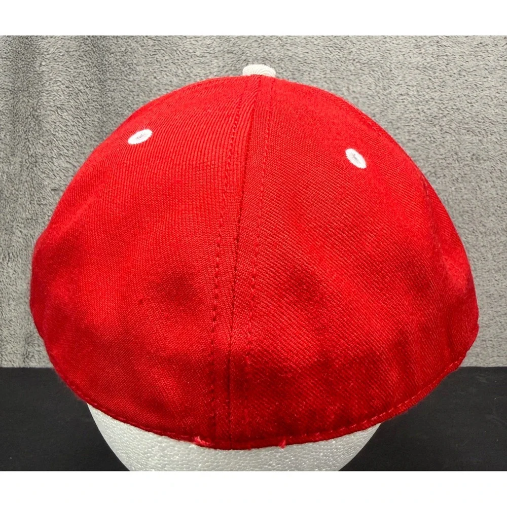 The Game Pro Cincinnati Reds Hat Mens 7 3/8 Red Fitted Wool Blend GP300 Cap